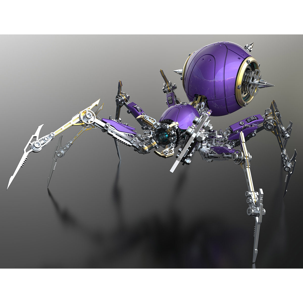 3D Metal War Spider Model Kit 602PCS Steampunk Mechanical Assembly- VICTMAX