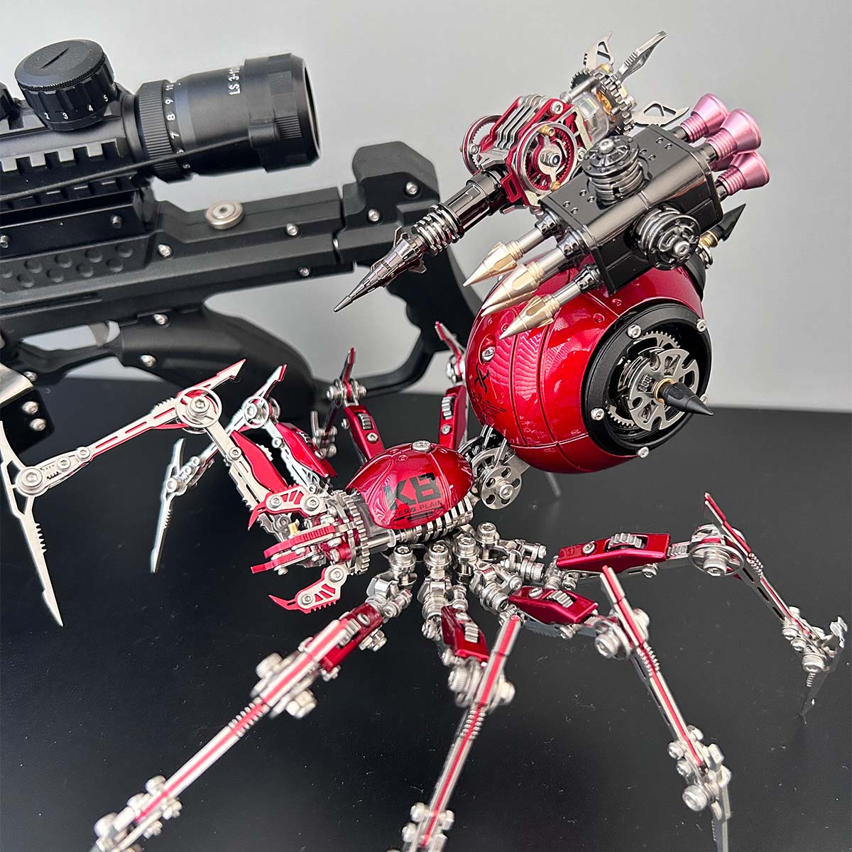 3D Metal War Spider Model Kit 602PCS Steampunk Mechanical Assembly- VICTMAX