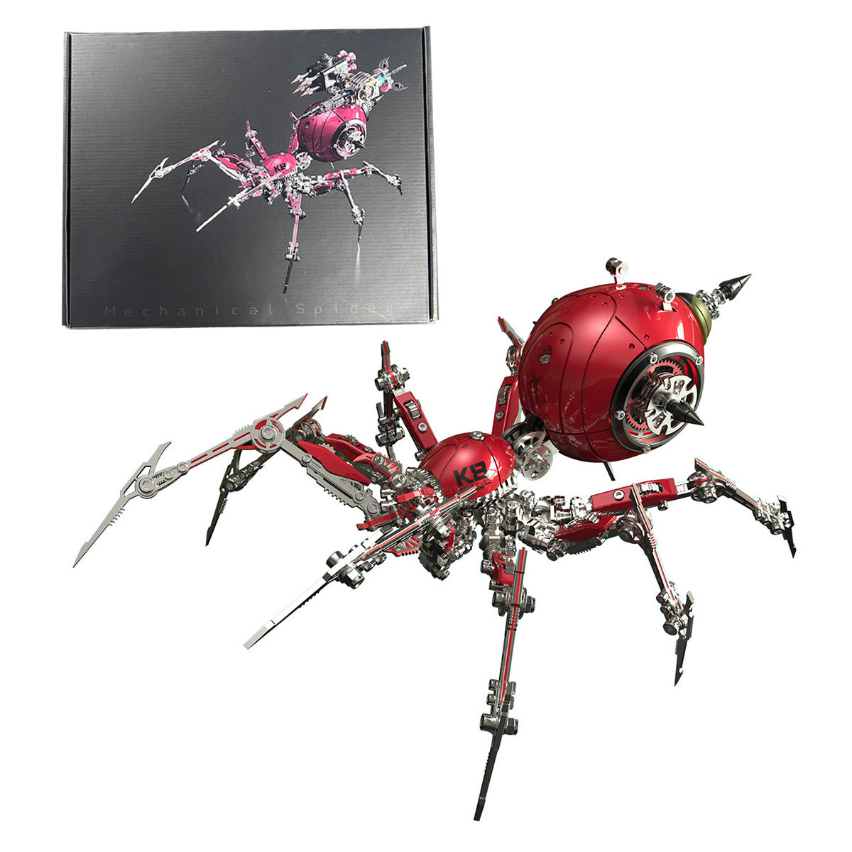 3D Metal War Spider Model Kit 602PCS Steampunk Mechanical Assembly- VICTMAX