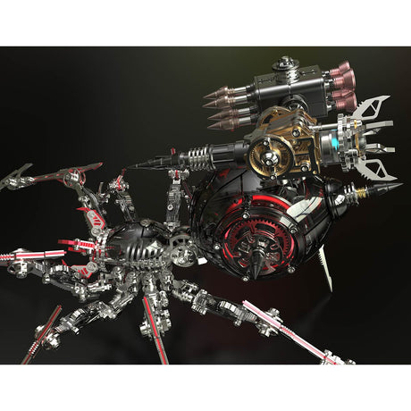 3D Metal War Spider Model Kit 602PCS Steampunk Mechanical Assembly- VICTMAX