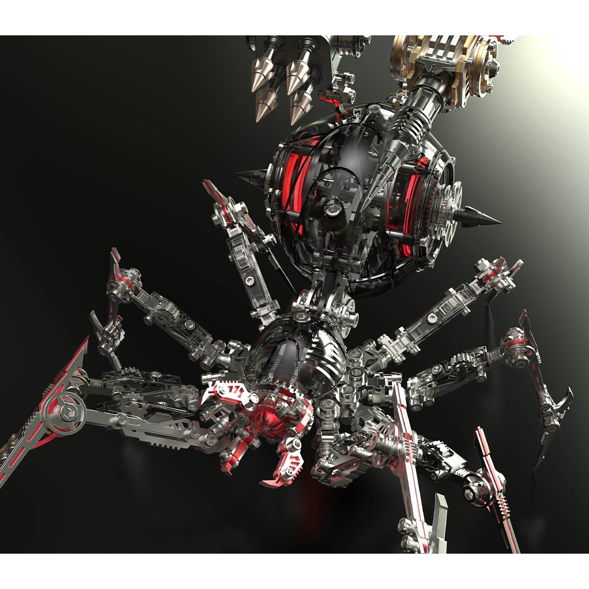 3D Metal War Spider Model Kit 602PCS Steampunk Mechanical Assembly- VICTMAX
