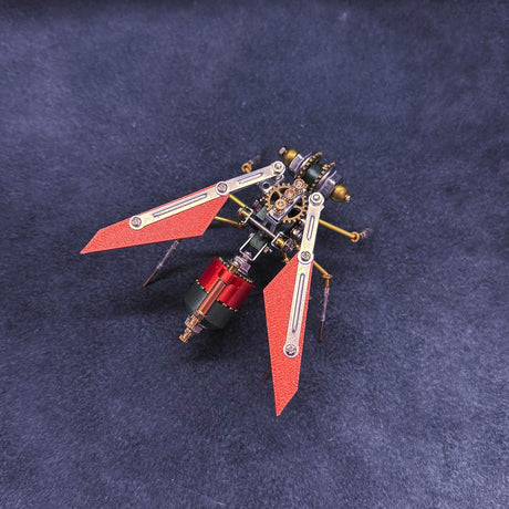 DIY mechanical wasp insect assembly model with precision metal parts - VICTMAX