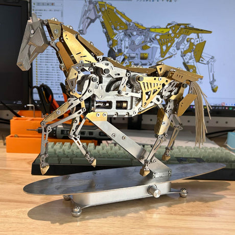 3D Metal Mechanical Horse DIY Assembly Puzzle Kit - VICTMAX