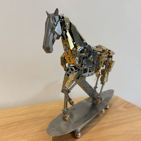 3D Metal Mechanical Horse DIY Assembly Puzzle Kit - VICTMAX