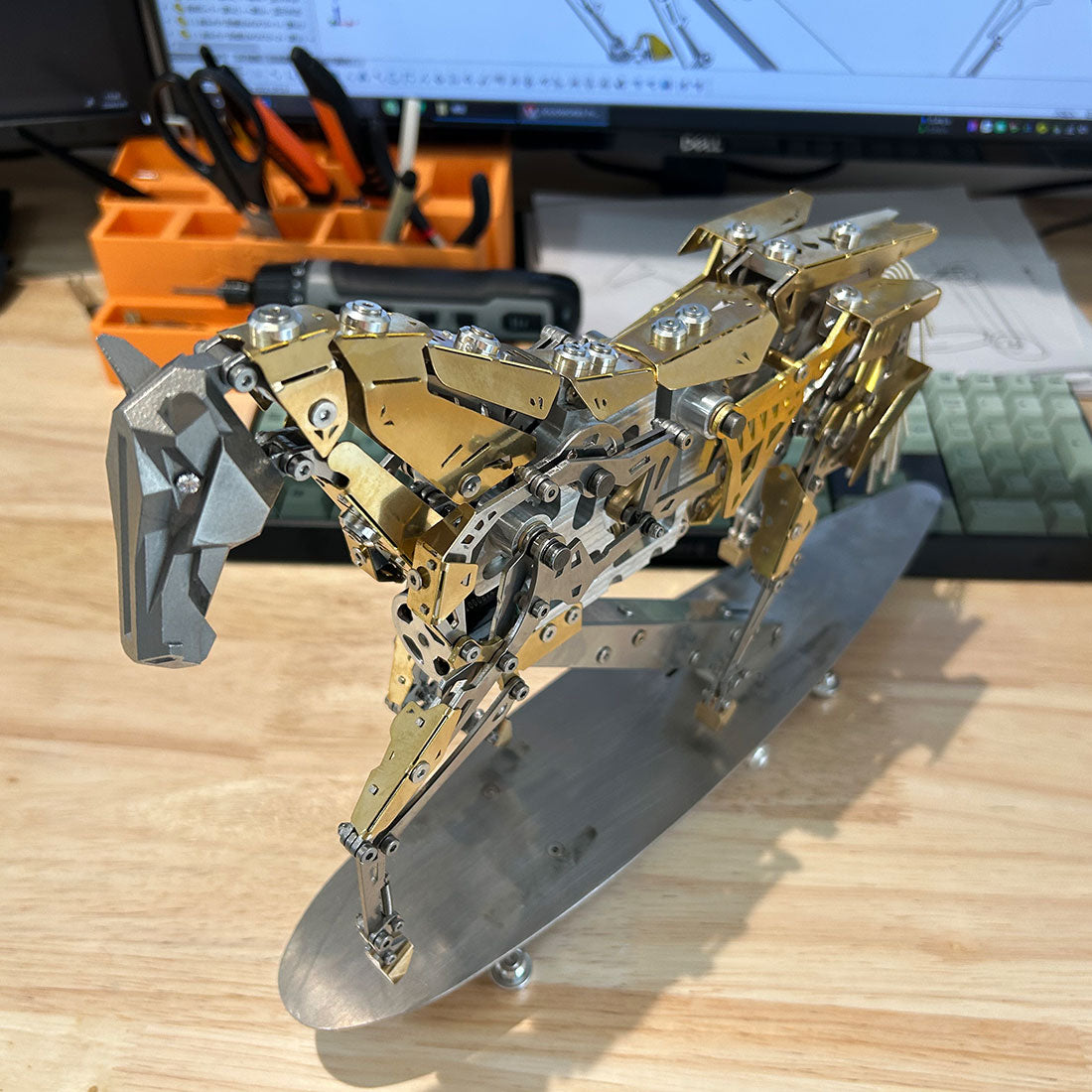 3D Metal Mechanical Horse DIY Assembly Puzzle Kit - VICTMAX