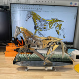 3D Metal Mechanical Horse DIY Assembly Puzzle Kit - VICTMAX