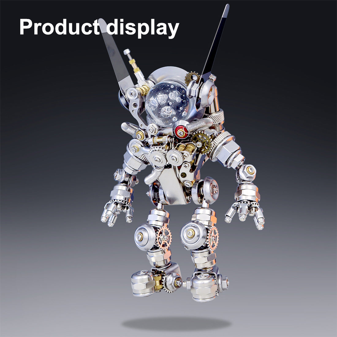 3D Metal Aerospace Rabbit Model Kit 500PCS DIY Assembly Sci-Fi Mechanical Sculpture - VICTMAX