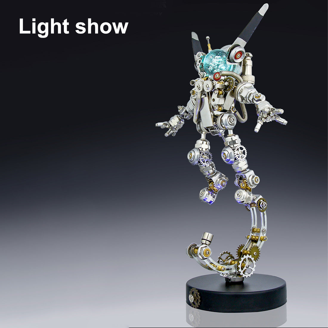 3D Metal Puzzle Aerospace Rabbit Model Kit 500PCS DIY Assembly Sci-Fi Mechanical Sculpture - VICTMAX