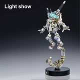 3D Metal Puzzle Aerospace Rabbit Model Kit 500PCS DIY Assembly Sci-Fi Mechanical Sculpture - VICTMAX