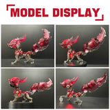 3D Metal Fox Mechanical Model Kit with LED Lights 339PCS DIY Assembly - VICTMAX