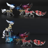 3D Metal Fox Mechanical Model Kit with LED Lights 339PCS DIY Assembly - VICTMAX