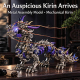 Steampunk Qilin Mythical Creature Metal Puzzle Assembly Kit - VICTMAX