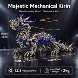 Steampunk Qilin Mythical Creature Metal Puzzle Assembly Kit - VICTMAX