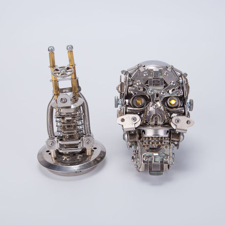 3D Metal Skeleton Model Kit 200PCS DIY Assembly Stainless Steel Sculpture - VICTMAX