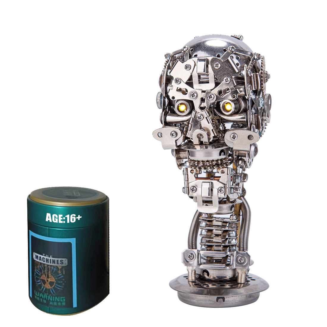 3D Metal Skeleton Model Kit 200PCS DIY Assembly Stainless Steel Sculpture - VICTMAX