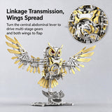 Metal Puzzle Dynamic Mechanical Owl DIY Assembly Kit 700+PCS
