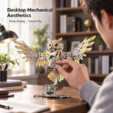 Metal Puzzle Dynamic Mechanical Owl DIY Assembly Kit 700+PCS
