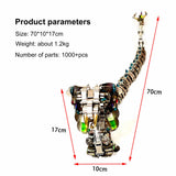 Realistic Mechanical King Cobra Metal Snake Model Kit DIY 1000+PCS Victmax