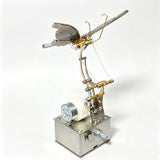 Stainless Steel Mechanical Butterfly Model Showing Precision Linkages and Motion Components - Victmax