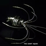 3D Steampunk Giant Squid Metal Model Kit 295PCS DIY Mechanical Ocean Creature Assembly Sculpture Display VICTMAX