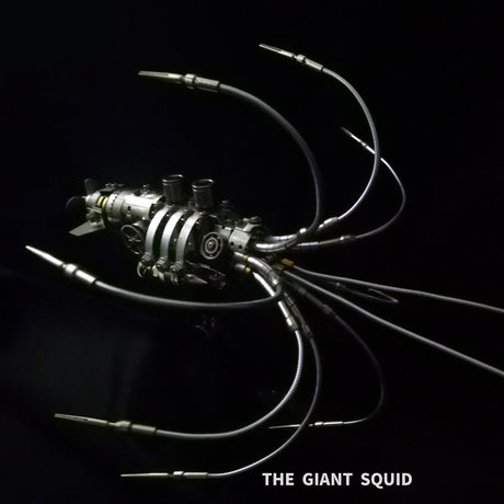 3D Steampunk Giant Squid Metal Model Kit 295PCS DIY Mechanical Ocean Creature Assembly Sculpture Display VICTMAX