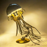 Steampunk Mechanical Jellyfish Metal Model Kit 800+PCS DIY Assembly Industrial Desk Sculpture Art Display VICTMAX