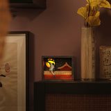 Wooden Cat Night Light Dynamic Motion Desk Decor - VICTMAX