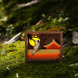 Wooden Cat Night Light Dynamic Motion Desk Decor - VICTMAX