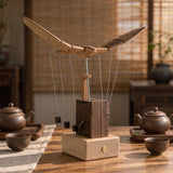 Wooden Bionic Bald Eagle Automaton with Dynamic Flapping Wings - VICTMAX