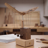 Wooden Bionic Bald Eagle Automaton with Dynamic Flapping Wings - VICTMAX