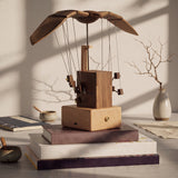 Wooden Bionic Bald Eagle Automaton with Dynamic Flapping Wings - VICTMAX