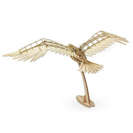 Wooden Mechanical Eagle Model Kit 1138mm Wingspan DIY Assembly Bird - VICTMAX