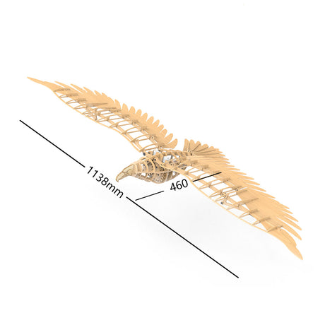 Wooden Mechanical Eagle Model Kit 1138mm Wingspan DIY Assembly Bird - VICTMAX