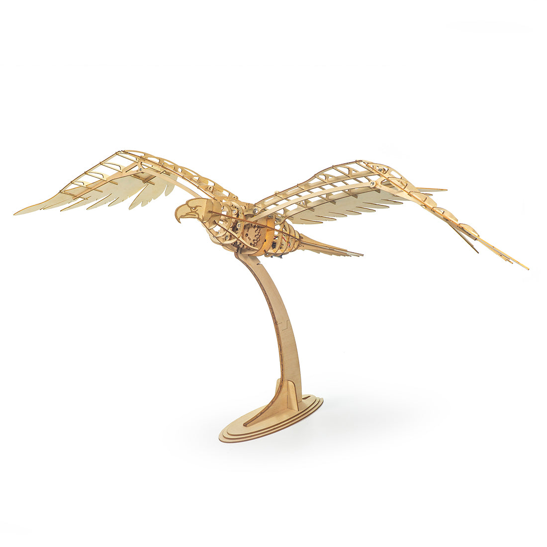 Wooden Mechanical Eagle Model Kit 1138mm Wingspan DIY Assembly Bird - VICTMAX