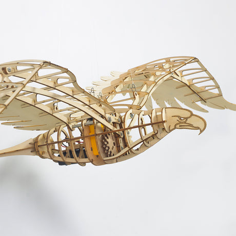 Wooden Mechanical Eagle Model Kit 1138mm Wingspan DIY Assembly Bird - VICTMAX