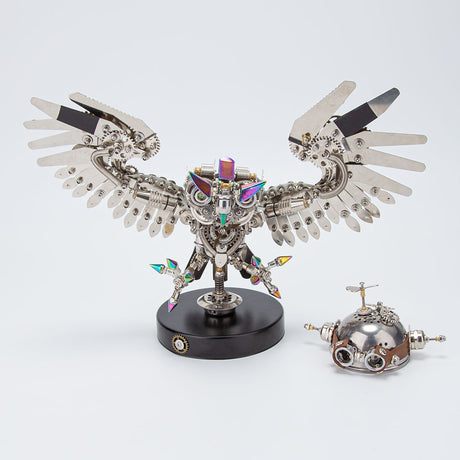 Metal Puzzle Mechanical Nocturnal Owl Animal Assembly Model Kit (700+PCS)