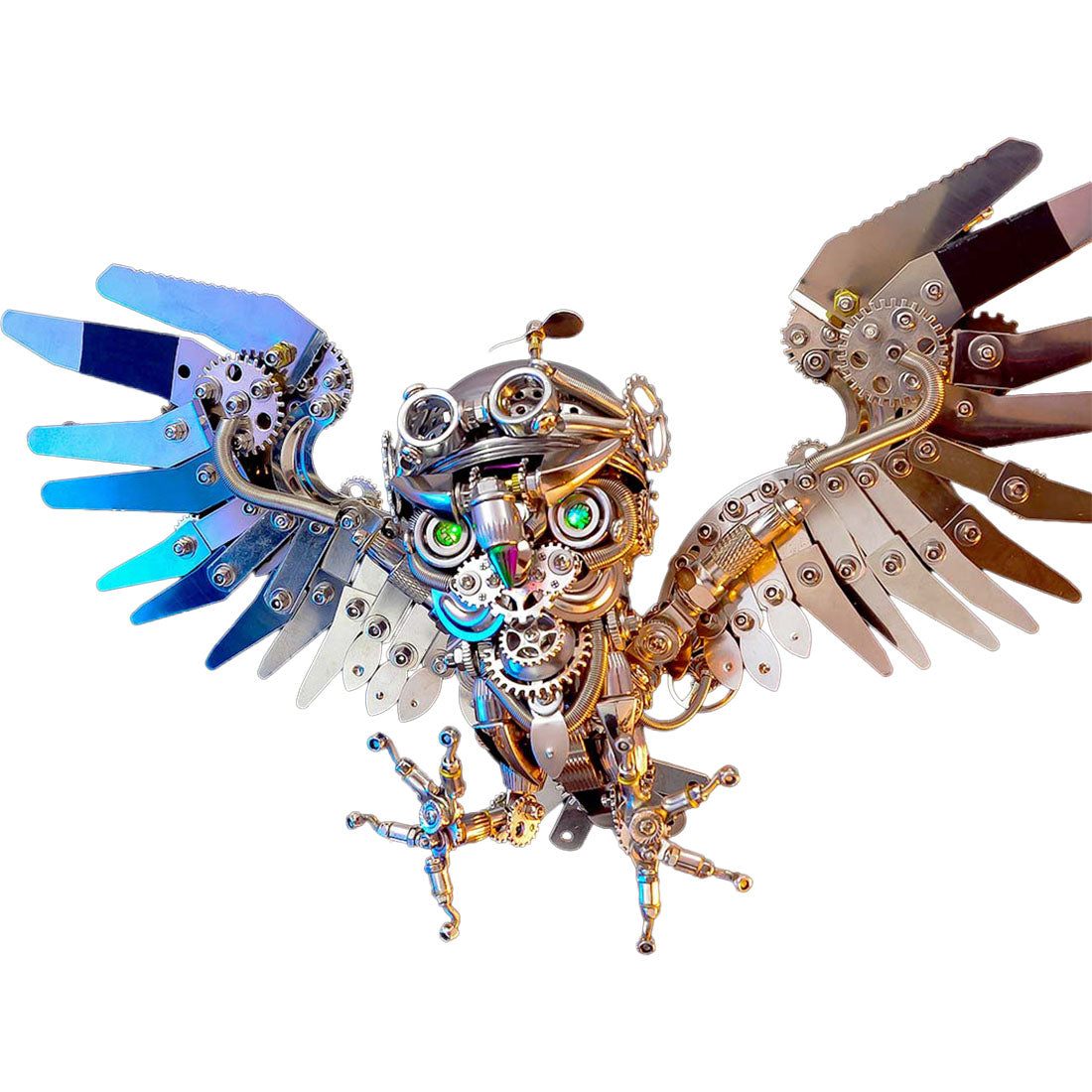 Metal Puzzle Mechanical Nocturnal Owl Animal Assembly Model Kit (700+PCS)