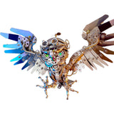 Metal Puzzle Mechanical Nocturnal Owl Animal Assembly Model Kit (700+PCS)