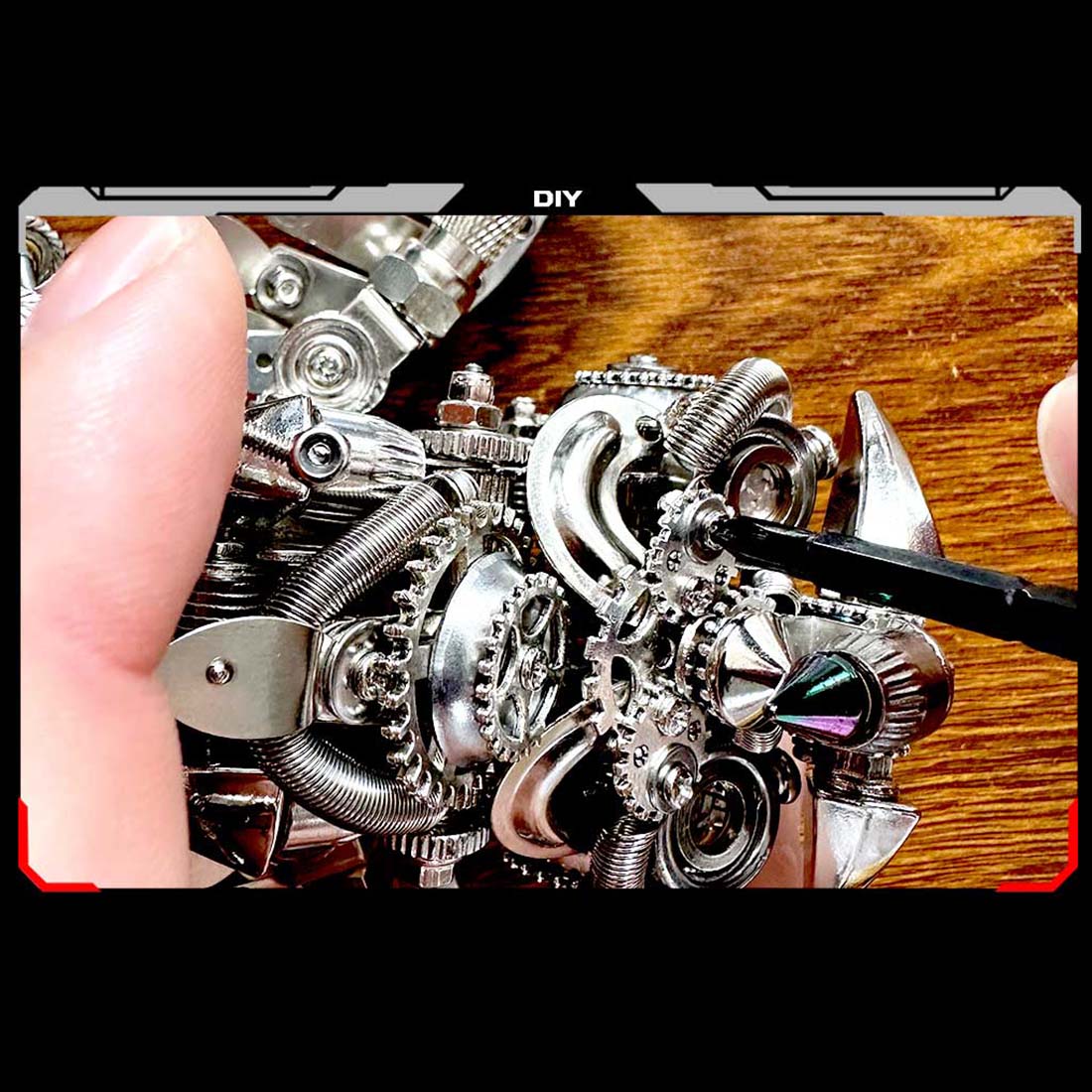 Metal Puzzle Mechanical Nocturnal Owl Animal Assembly Model Kit (700+PCS)