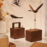 Mechanical Wooden Flying Swan Music Box Bionic Marine Biological Dynamic Model - VICTMAX