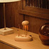 Mechanical Wooden Jellyfish Bionic Marine Biological Dynamic Model, Desktop Relaxation Decor - VICTMAX