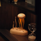 Mechanical Wooden Jellyfish Bionic Marine Biological Dynamic Model, Desktop Relaxation Decor - VICTMAX