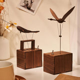 Mechanical Wooden Whale Bionic Marine Biological Dynamic Model, Desktop Relaxation Decor - VICTMAX