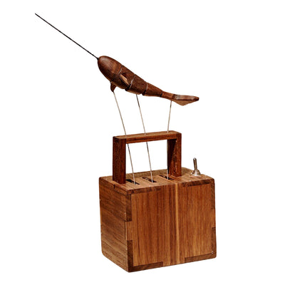 Mechanical Wooden Whale Bionic Marine Biological Dynamic Model, Desktop Relaxation Decor - VICTMAX