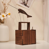 Mechanical Wooden Whale Bionic Marine Biological Dynamic Model, Desktop Relaxation Decor - VICTMAX