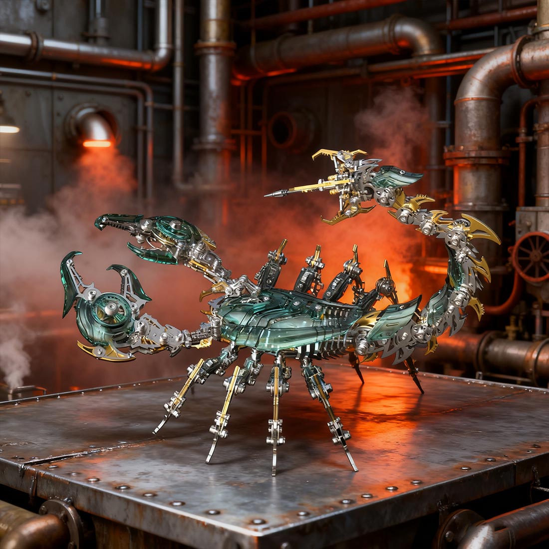 metal puzzle mechanical scorpion articulated diy assembly model - victmax