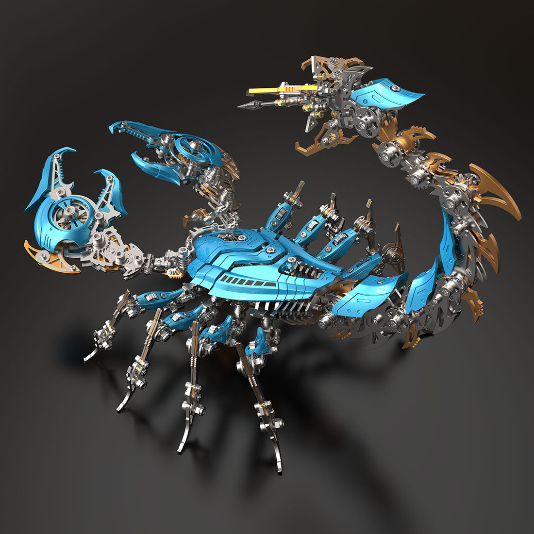 metal puzzle mechanical scorpion articulated diy assembly model - victmax