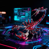 metal puzzle mechanical scorpion articulated diy assembly model - victmax