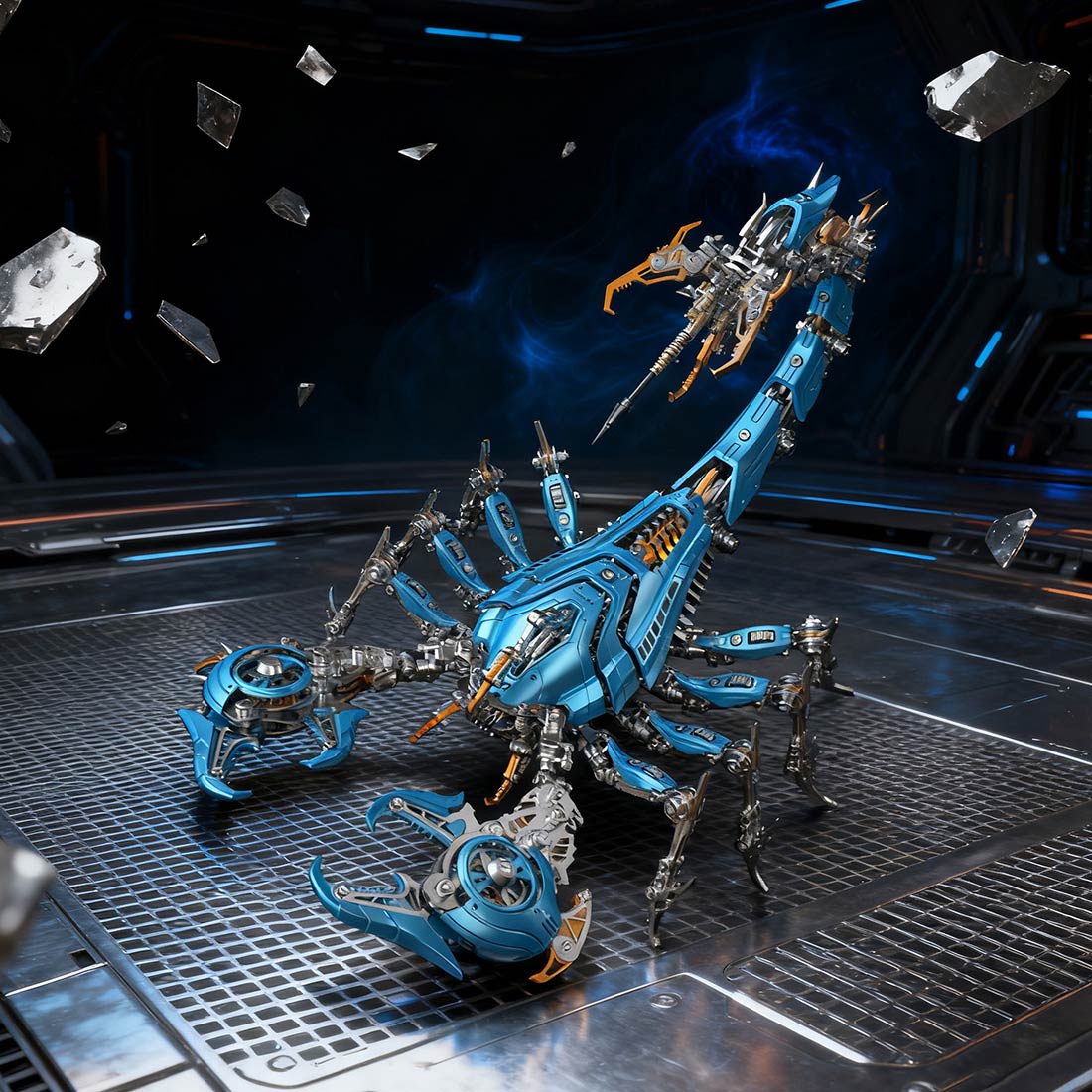 metal puzzle mechanical scorpion articulated diy assembly model - victmax