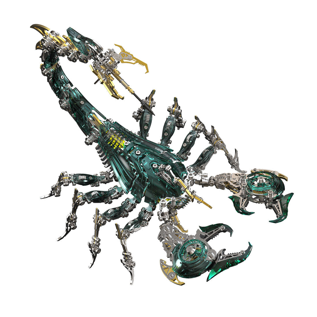 metal puzzle mechanical scorpion articulated diy assembly model - victmax